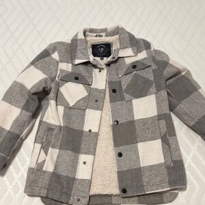 UR Gray and White Plaid Jacket
